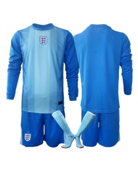 Billige Fotballdrakt England Keeper Replika Hjemmedraktsett Barn VM 2026 Langermet (med bukser)